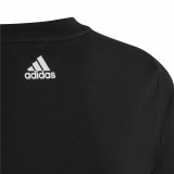 Child's Short Sleeve T-Shirt Adidas Essentils Logo Linear Black