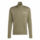 Men's Sports Jacket Adidas Mt Lt Fl Fz Ja Brown Men