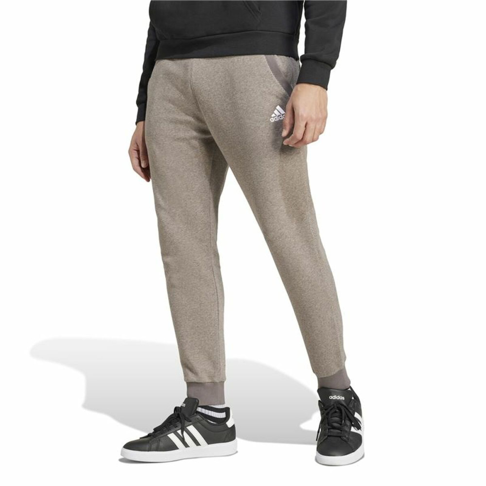 Long Sports Trousers Adidas Seasonal Essentials Melange Beige Men