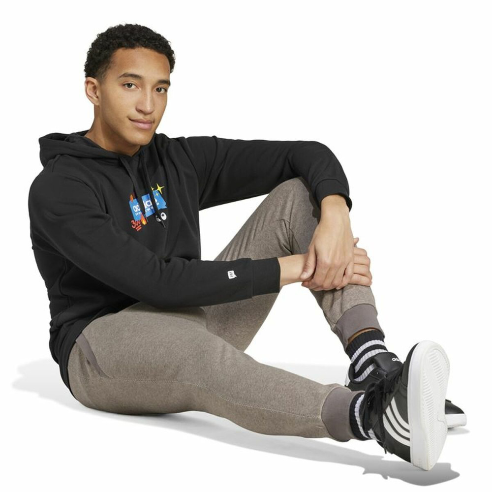 Long Sports Trousers Adidas Seasonal Essentials Melange Beige Men