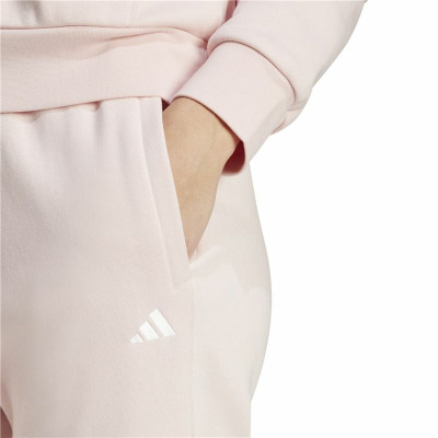 Long Sports Trousers Adidas Essentials Small Logo Feel Cozy Open Pink Lady