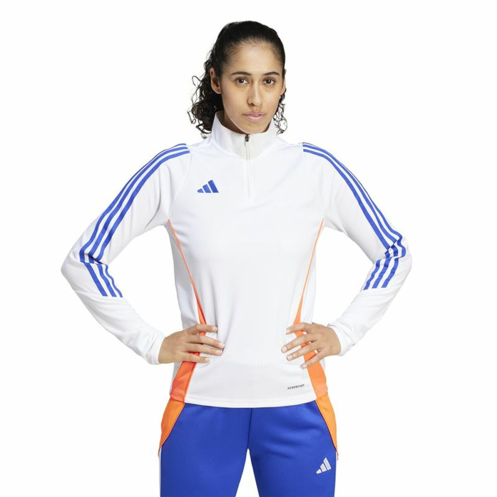 Women’s Sweatshirt without Hood Adidas Tiro24 Training White
