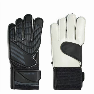 Children's Goalkeeper Gloves Adidas Predator Training Black