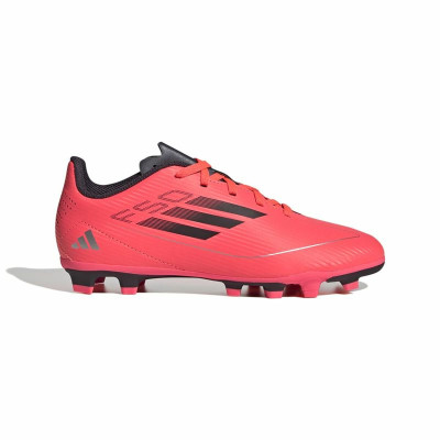 Childrens Football Boots Adidas F50 Club FxG Pink Crimson Red