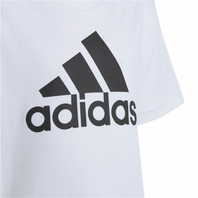 Unisex Short Sleeve T-Shirt Adidas Lk Bl Co White