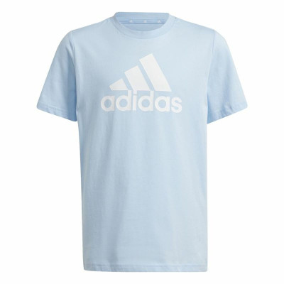 Unisex Short Sleeve T-Shirt Adidas Essentials Blue Sky blue
