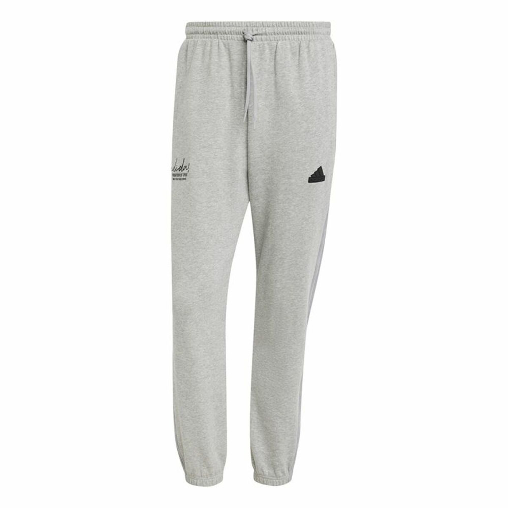 Long Sports Trousers Adidas Brand Love French Terry Grey Men