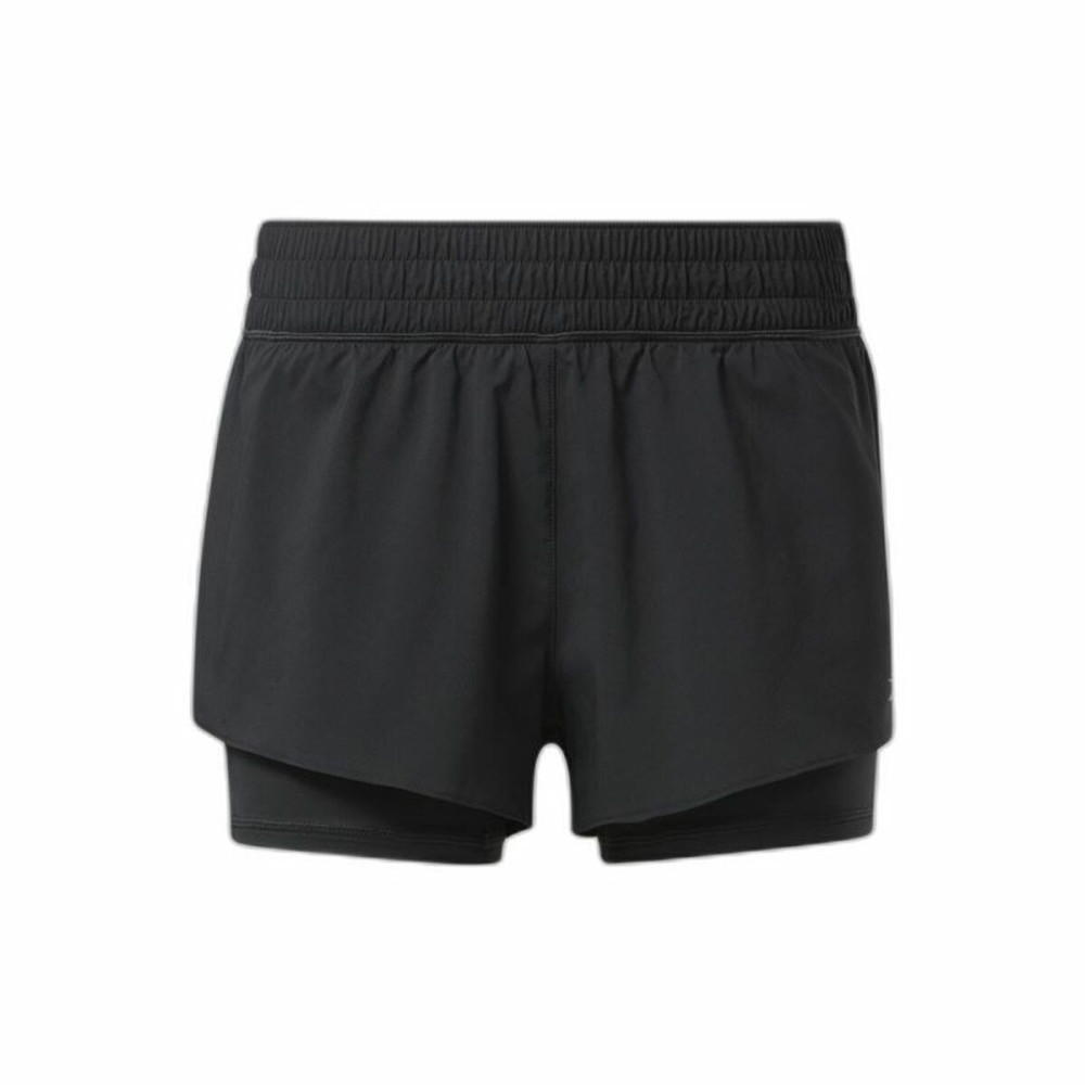 Sports Shorts for Women Reebok Wor Run 2 In 1 Short Black