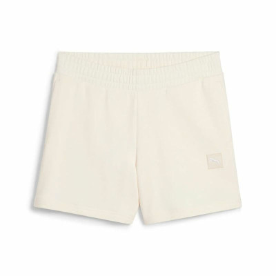 Sports Shorts for Women Puma Essentials Elevatedd-Ris White Natural