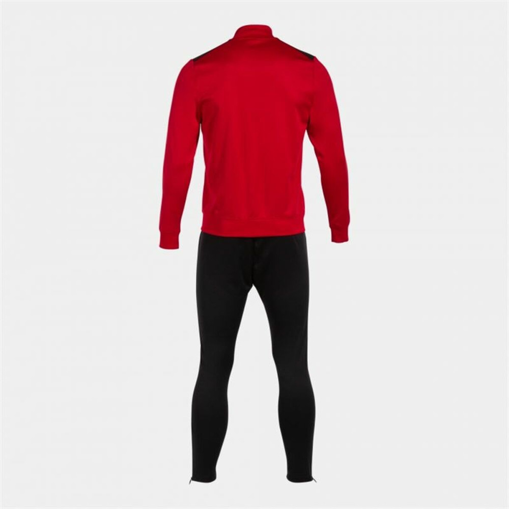 Tracksuit for Adults Joma Sport Championship VII Black Red Children's Men