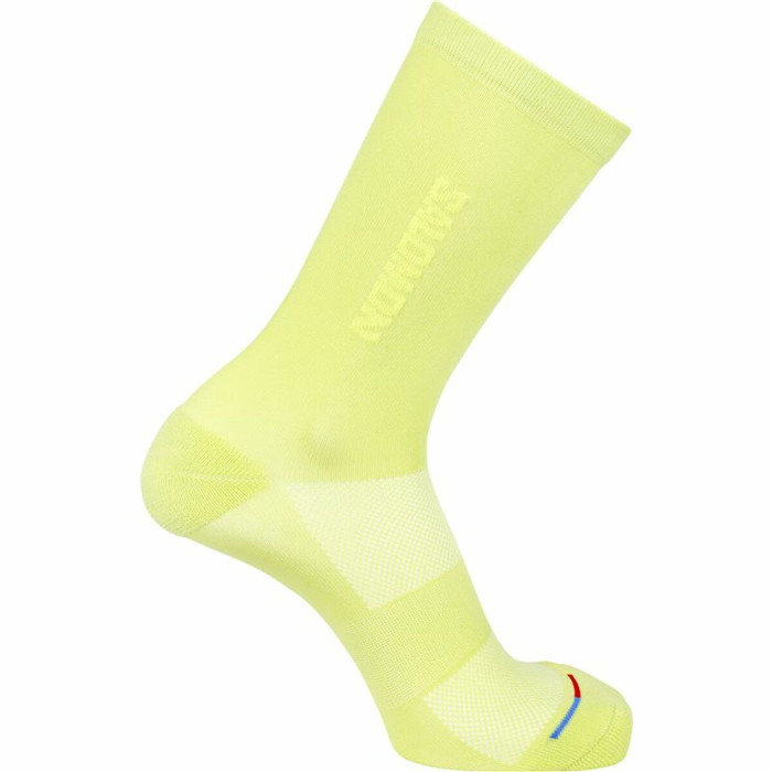 Sports Socks Salomon 365 Crew Yellow Khaki Trail
