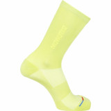 Sports Socks Salomon 365 Crew Yellow Khaki Trail