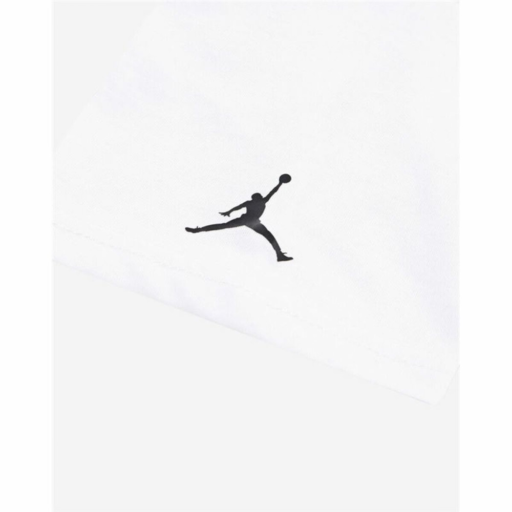 Children’s Short Sleeve T-Shirt Jordan Jdb Mj Brand Photo Ss Crew White