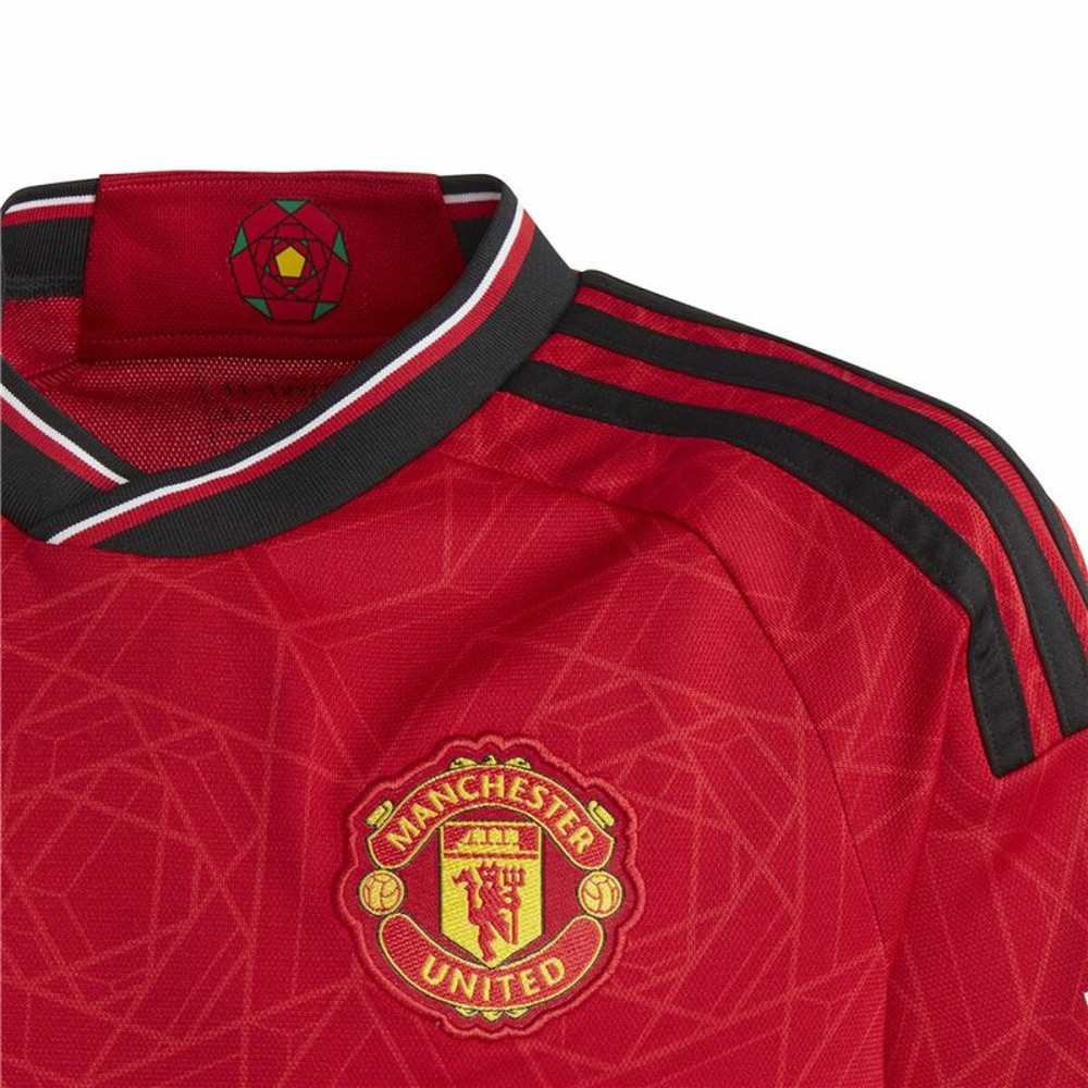 Children's Short Sleeved Football Shirt Adidas Manchester (7-8 Years)