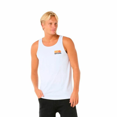 Tank Top Men Rip Curl Casual Revival Peaking Tank White
