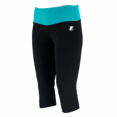 Women's Cropped Sports Pants Joluvi Fit-Flex Black