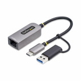 USB Cable Startech U2GA-USB-C-ETHERNET Grey