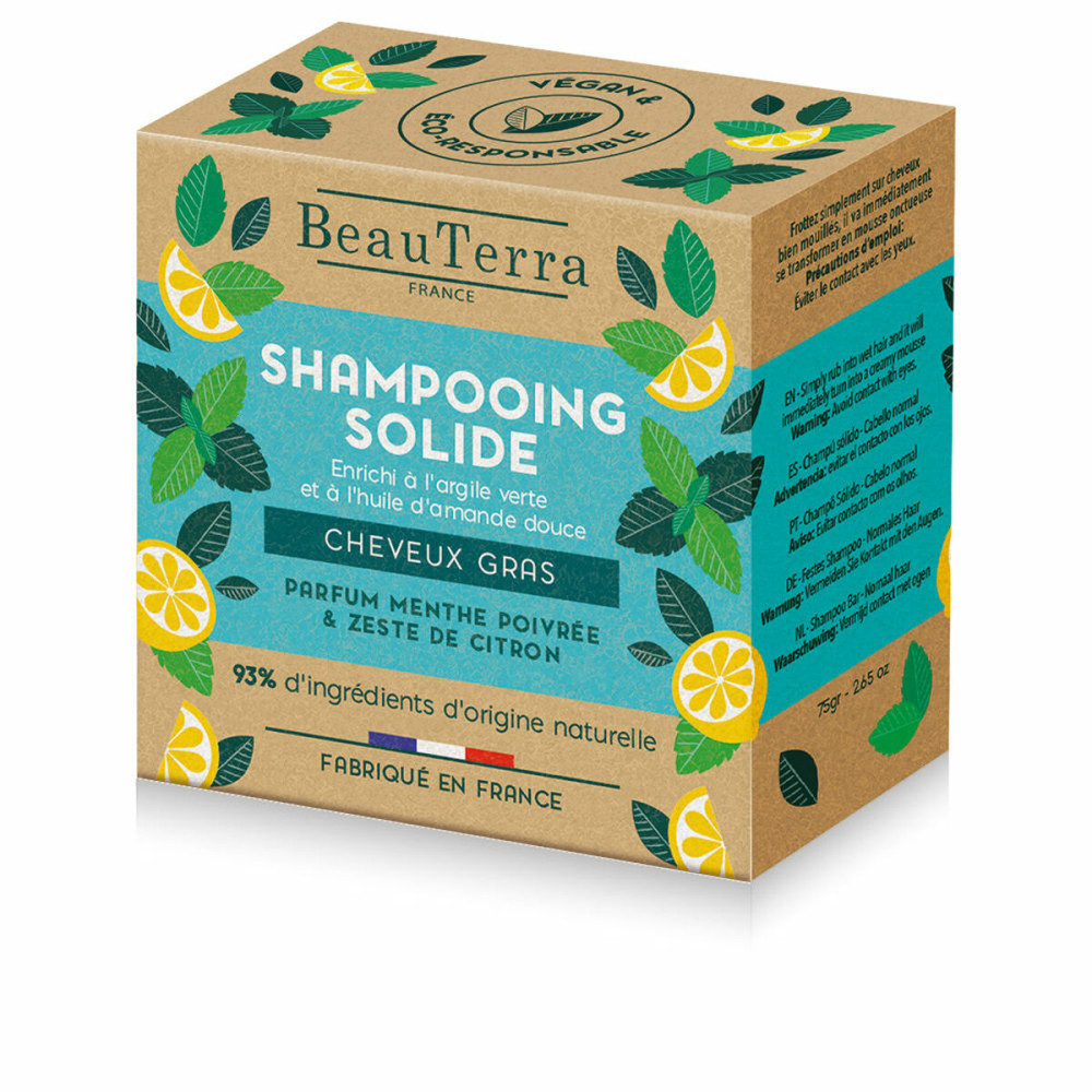 Shampoo Bar Beauterra Solide Lemon Mint 75 g