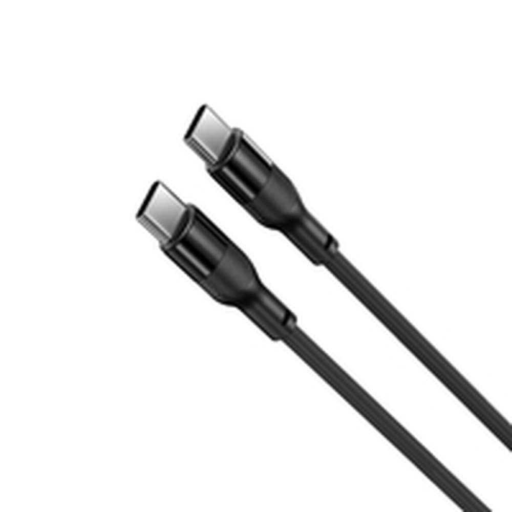 USB Cable KSIX Black 1 m