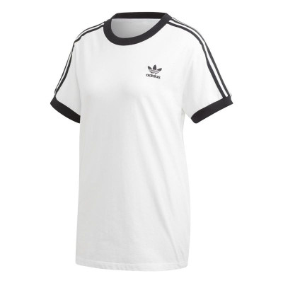 Women’s Short Sleeve T-Shirt Adidas 3 Stripes White