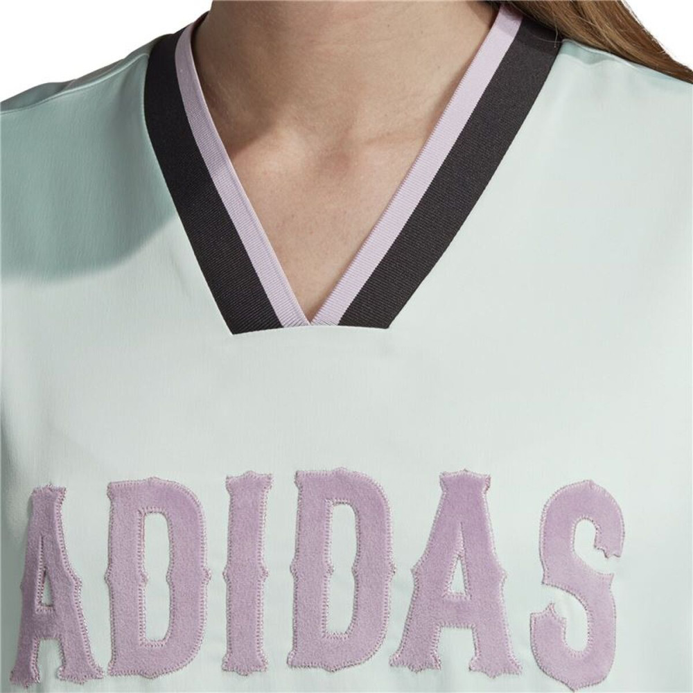 Women’s Short Sleeve T-Shirt Adidas Originals Boyfriend Aquamarine