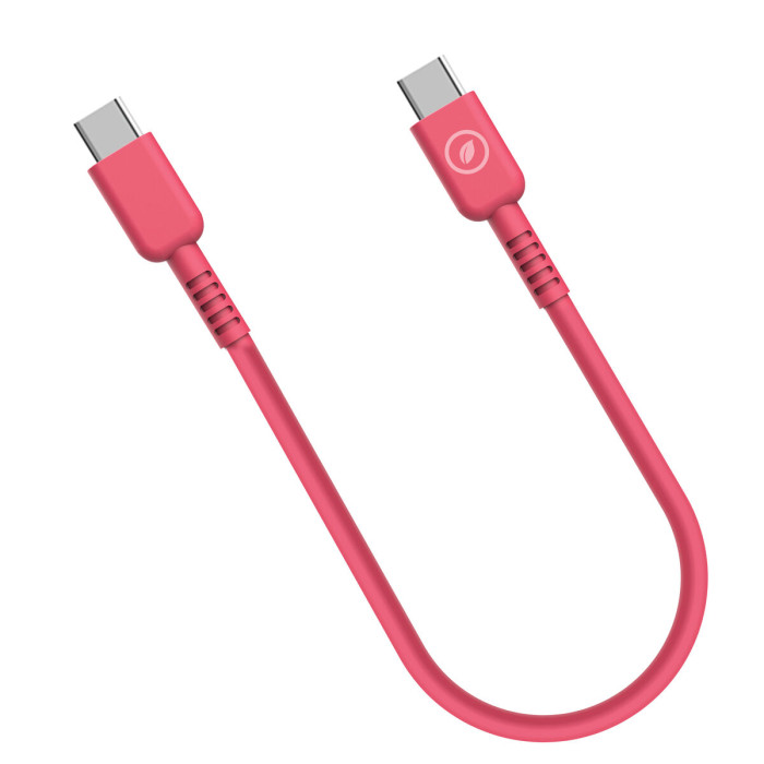 USB-C to USB-C Cable Muvit for Change Magenta 0,2 m
