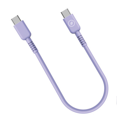USB-C to USB-C Cable Muvit for Change Lavendar 0,2 m