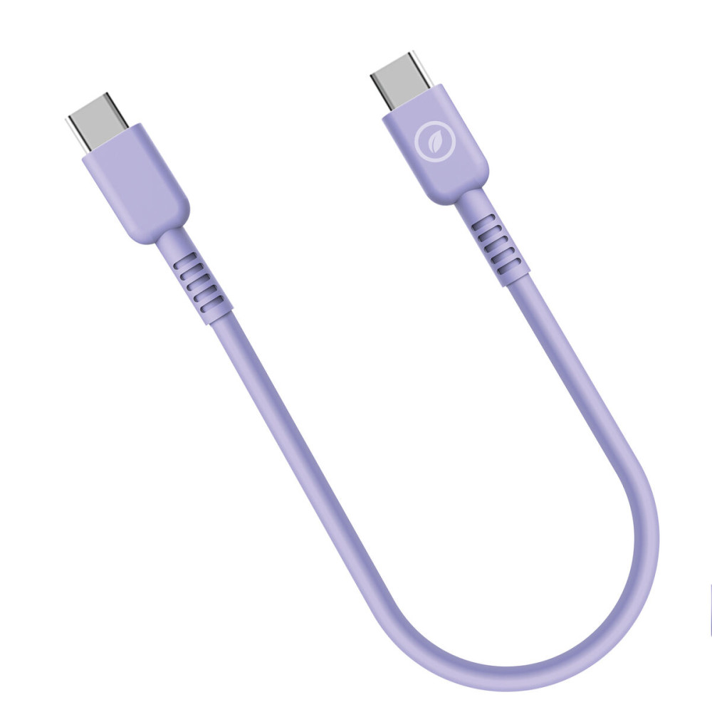 USB-C to USB-C Cable Muvit for Change Lavendar 0,2 m