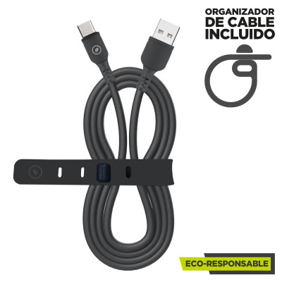 USB to Lightning Cable Muvit for Change Black 1,2 m