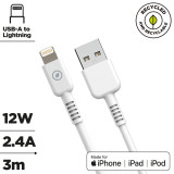 USB to Lightning Cable Muvit for Change White