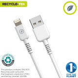 USB to Lightning Cable Muvit for Change White