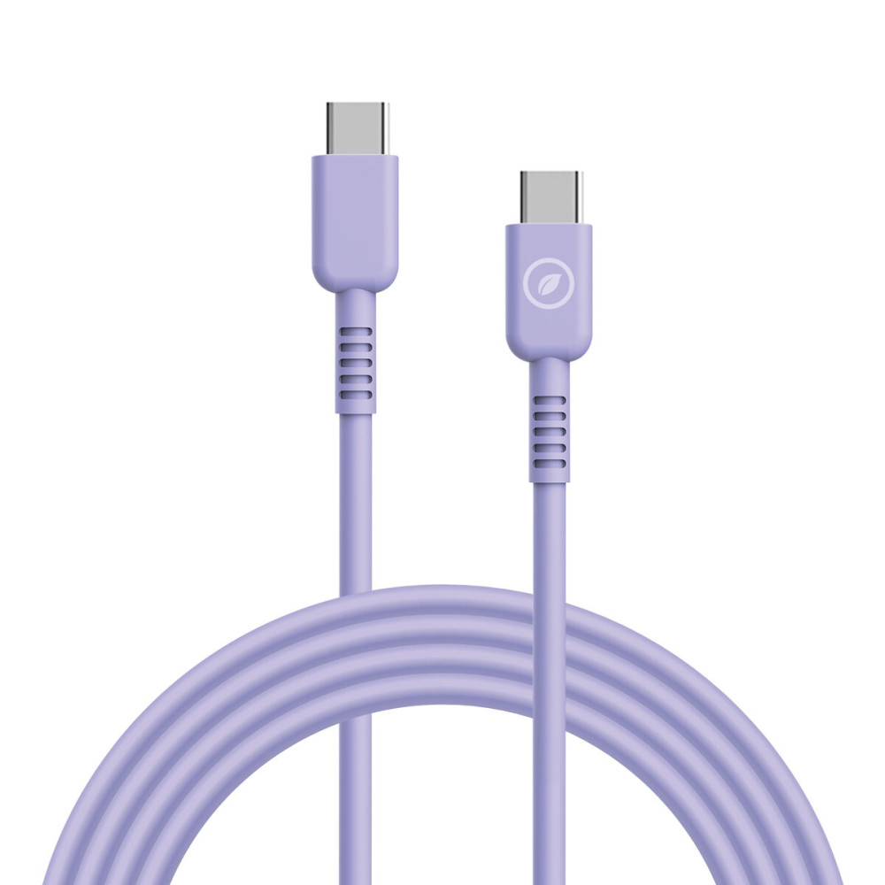 USB-C to USB-C Cable Muvit for Change Lavendar 1,2 m