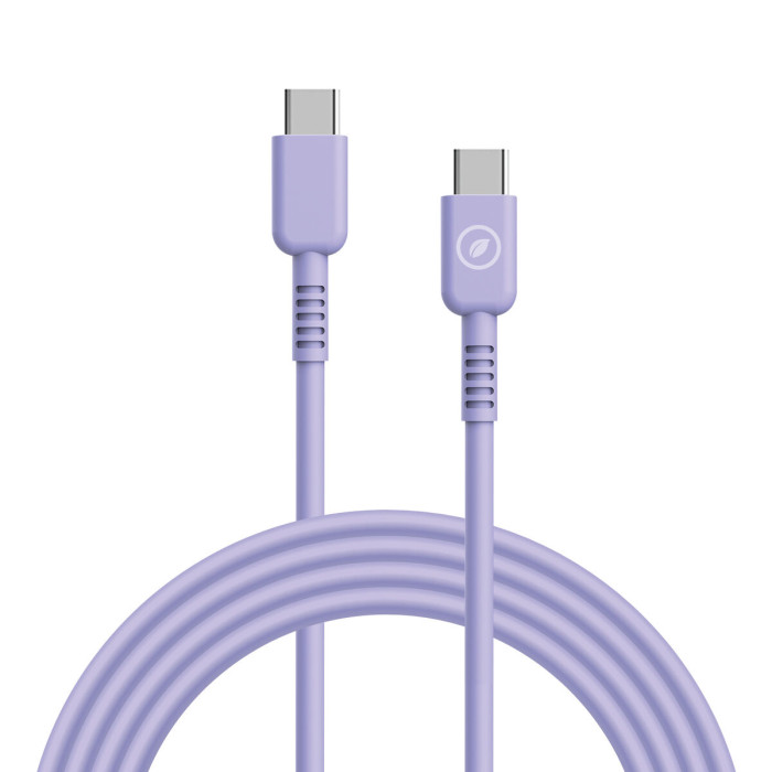 USB-C to USB-C Cable Muvit for Change Lavendar 1,2 m