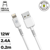 USB to Lightning Cable Muvit for Change White