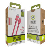 USB-C to USB-C Cable Muvit for Change Magenta 1,2 m