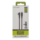 USB-C to USB-C Cable Muvit for Change Black 1,2 m
