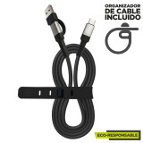 USB A to USB-C Cable Muvit for Change Black