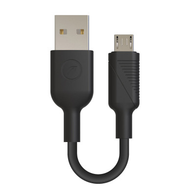 USB Cable Muvit for Change Black 20 cm