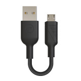 USB Cable Muvit for Change Black 20 cm