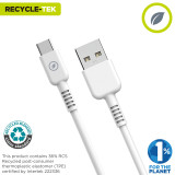 USB Cable Muvit White 20 cm
