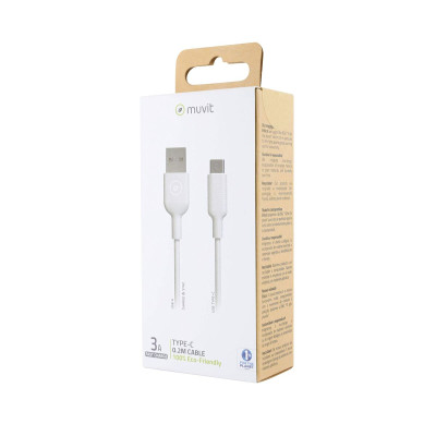 USB Cable Muvit White 20 cm