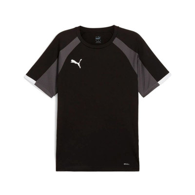 Men's Short-sleeved Football Shirt Puma Individual liga Black