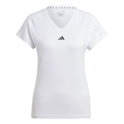 Women’s Short Sleeve T-Shirt Adidas Essentials Minimal White Fitness