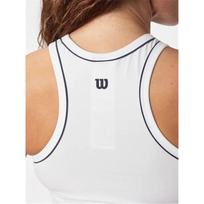 Women's Sleeveless T-shirt Wilson Team Tank White Padel