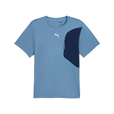 Men’s Short Sleeve T-Shirt Puma M Flex Pocket Blue