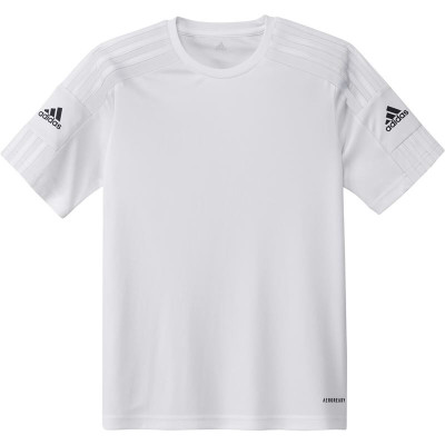 Children's Short Sleeved Football Shirt Adidas Squad 21 Y White