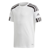 Children's Short Sleeved Football Shirt Adidas Squad 21 White