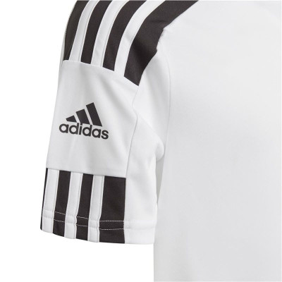 Children's Short Sleeved Football Shirt Adidas Squad 21 White