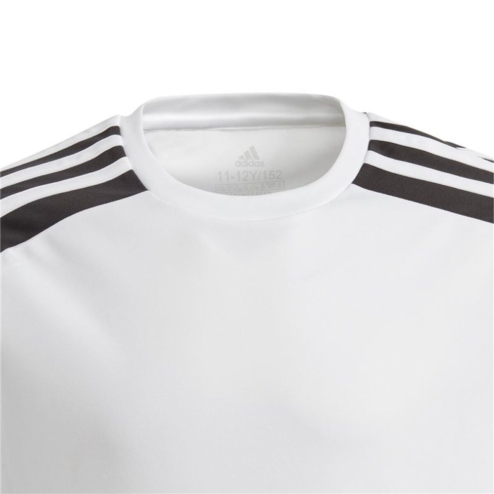 Children's Short Sleeved Football Shirt Adidas Squad 21 White