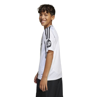 Children's Short Sleeved Football Shirt Adidas Real H Jsy White
